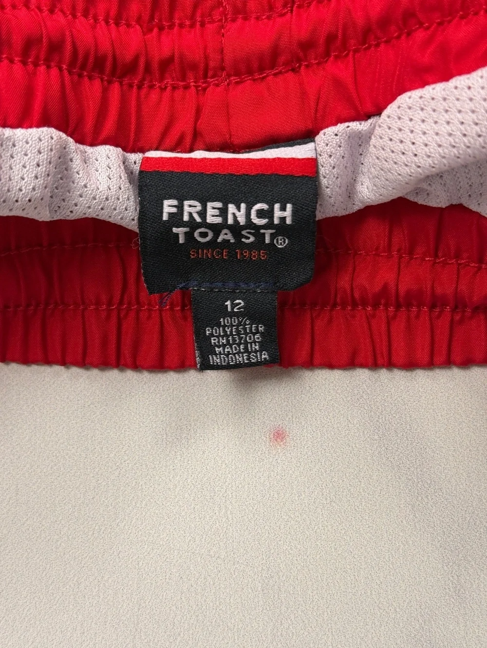 French Toast Track Pants Red Retro Athletic - Boys 12